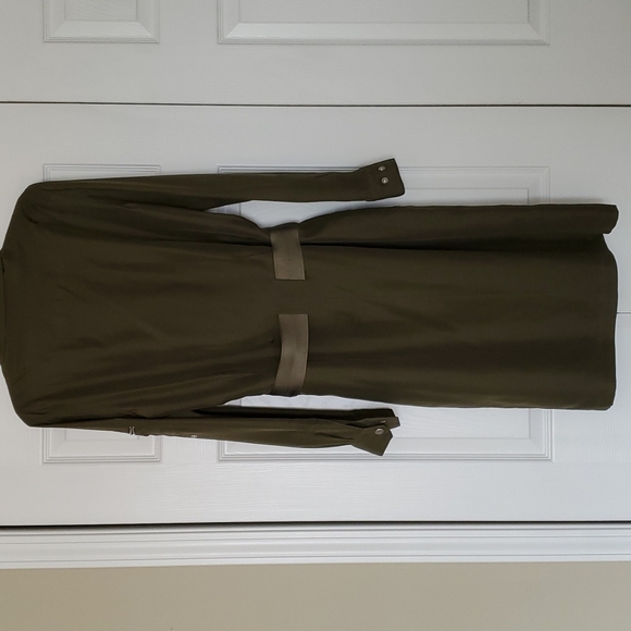 Ralph Lauren black label green silk shirt dress size 10 - Picture 8 of 9